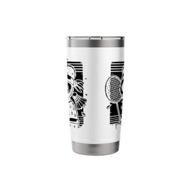 Have A Badminton Attitude Badminton Player Shuttlecock Stainless Steel Insulated Tumbler