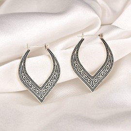 Silver Earrings Vintage 925 Sterling Hanging Approx. 3.1 cm Exclusive Jewellery Box
