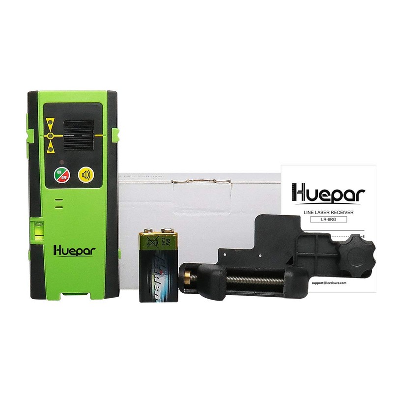 Huepar Laser Detector LR-6RG for Laser Level, Compatible with Huepar