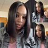 【UPGRADED】Nadula Yaki/Silk Straight Bob Lace Wig With Drawstring 180% Density