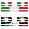BIKE-label Italy 3D Sticker Flags Pack of 12 Stickers Car