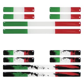 BIKE-label Italy 3D Sticker Flags Pack of 12 Stickers Car Motorcycle X300123VA