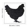 Chicken Rubber Stamp, 3/5 Inch Wedding Meal Choice Small Mini