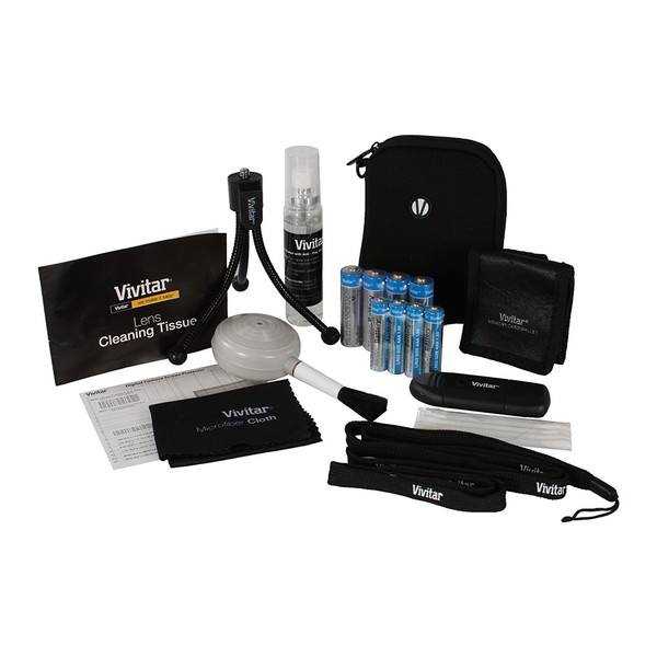 Vivitar VIV-SK-195 Digital 20-Piece Essentials Kit for Cameras and Portable