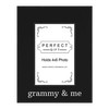 ThisWear Grandma Grandchildren Frame Grammy & Me 4x6 Leatherette Photo
