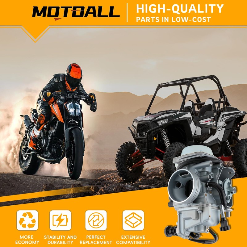 MOTOALL New TRX350 Carburetor for Honda Rancher 350 TRX350 350ES