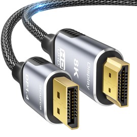 8K DisplayPort to HDMI 2.1 Cable 6.6FT - 8K@60Hz 4K@240Hz, Dynamic HDR