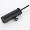 Wall-Mounted Toilet Brush Holder Set (Black)