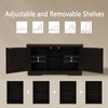 DINZI LVJ Shoe Bench, Entryway Storage Bench with Doors, Cushion,