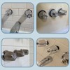 3 Piece Shower Knob Replacement Set,12 Tooth Broach Stem,Replacement Compatible