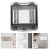 Gatuida 4 Way Power Distribution Box Waterproof Circuit Breaker Cover