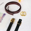 Aurolran Women's Leather Belt with Buckle - Ideal for Dresses,