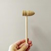 Wooden neck and shoulder acupressure massage hammer 7ea