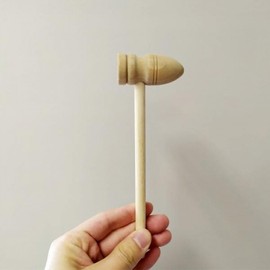 Wooden neck and shoulder acupressure massage hammer 7ea
