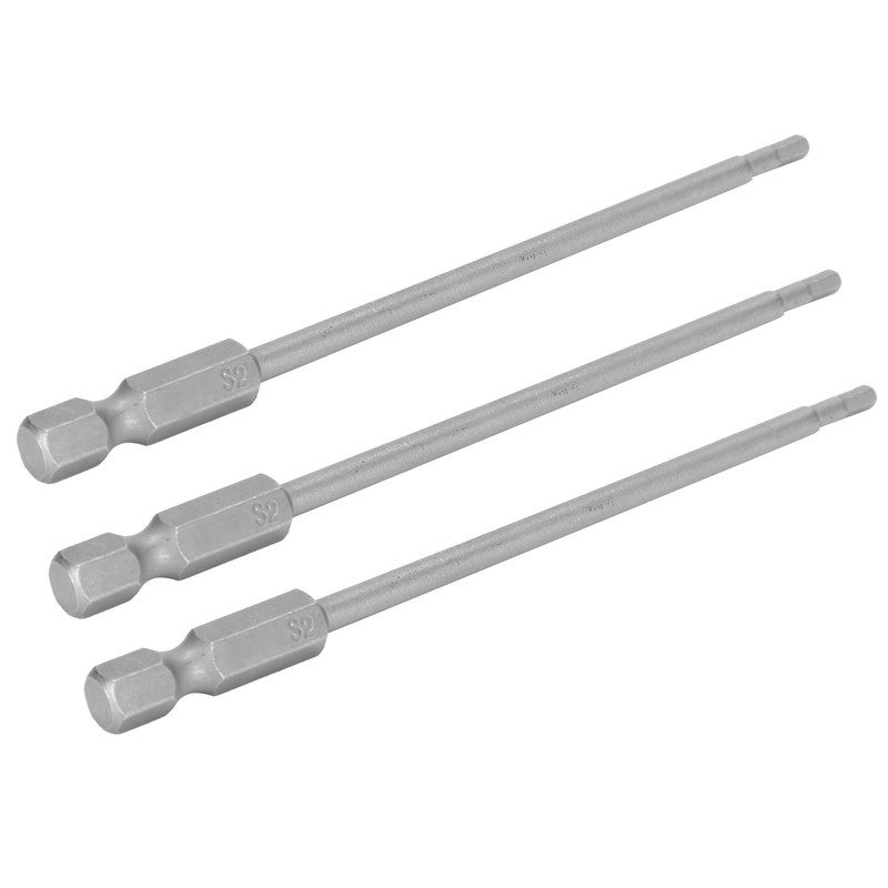 10Pcs 2.5mm Magnetic Screwdriver Bits Alloy Steel 1/4 Inch Hex