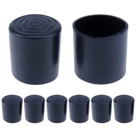 Risbay Silicon Chair Leg Floor Protectors, 20Pcs Black Furniture Pads,Fit Diameter 32mm(1-1/4") Round Anti-Slip Chair Leg Caps