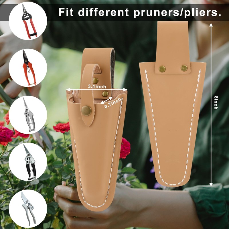 2 Pack Sheath Pouch Holder Tool Pouch for Pruning Shears