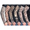 HugeStore 6 Pcs Fake Temporary Tattoo Sleeves Novelty Design Body