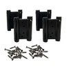 2 Pairs (4Pcs) 3inch Double Action Spring Hinge Stainless Steel