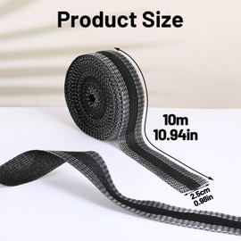 Meyeyaia 10Yards 30ft Pant Hemming Tape, Permanent Washable No Sew Iron on Hemming Tape for Jeans, Trousers Edge Modified Strips for Jeans Suit Pants Trouser Mouth (Black)