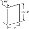 Prime-Line S 4215 Brushed Stainless, Adhesive Backed Door Edge Guard