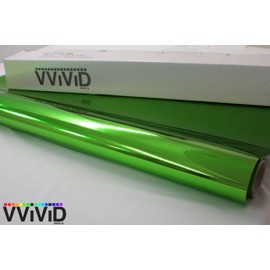 VViViD Green Mirror Chrome Cast Vinyl Wrap Self-Adhesive Film Decal Air-Release Bubble and Air-Free 3Mil-Vvivid8 (2 Feet X 5 Feet)