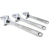 Paramount Chrome Finish 3 Piece Adjustable Wrench Set: 6", 8",