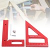 3D Multi Angle Measuring Ruler 45 90 Degree Aluminum Alloy