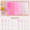 9000PCS Flatback Pearls and Rhinestones for Crafting, Pink White Mixed