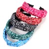 VELSCRUN Bandana Knotted Headbands 5 Pack Headbands for Women Gilrs