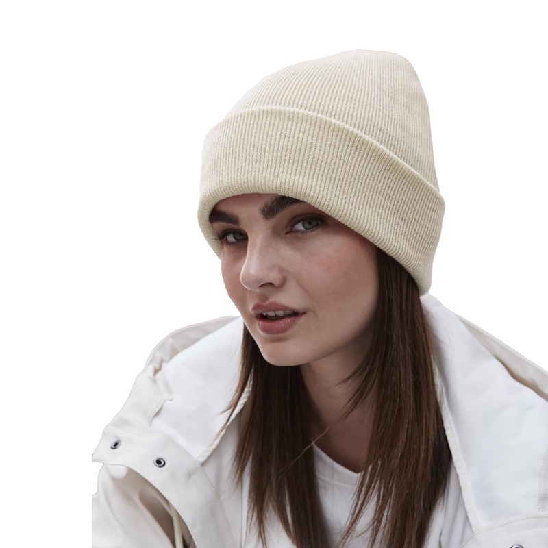 Beechfield B45 Original - Elegant Cuffed Design Beanie - Almond