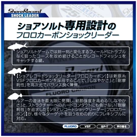 VARIVAS (バリバス) Shore Record Shock Leader Fluorocarbon 20m 35lb (No. 10)