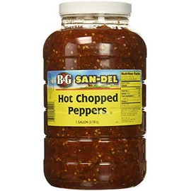 B&G San-Del Hot Chopped Peppers, 1 Gallon