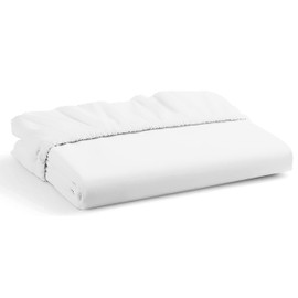 Fitted bed Sheet 40CM Extra Deep White Super King Bed Size Hotel Quality Poly Cotton (White, Super King 40CM)