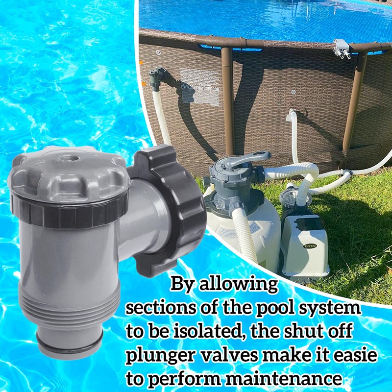 Pool Drain Valve On Off Plunger Compatible with Coleman,Intex,Above Ground