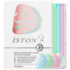 ISTON 4-in-1 Bio-Collagen Real Deep Mask Set -Plump Sagging Skin,Deep Hydration,Soothe & Repair,Nourish & Firm, Overnight Hydrogel Mask for All Skin Type