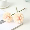 LIVILAN 25Pcs Fake Champagne Flowers Artificial Chrysanthemum Ball Faux Flowers