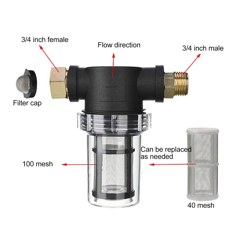 Generic Sediment Pre Filter,Garden Watering Filter,Inline Sediment Filter, Garden Hose