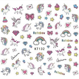 [Overseas] Children's nail stickers, character nail stickers, nail materials, children's nail stickers, cute cartoon, cute children, free size/KT1 42 50ea