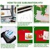 HTVRONT Sublimation HTV for Dark/Light Fabric - Matte Sublimation Vinyl