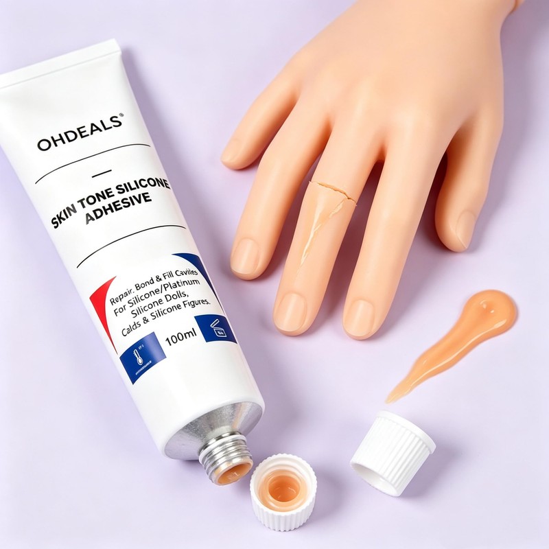 OHDEALS Skin Tone Silicone Glue Adhesive for Squishies 100ml 3.38