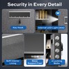 1.4 Cuft Home Safe for Money, 4 Locking Bolts Steel