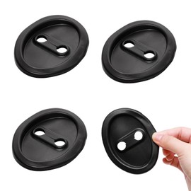 YUYUDEHM 4PCS Silicone Car Door Latch Protector, Car Door Lock Cover, Car Door Shock Absorber Pads