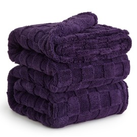 Bedsure GentleSoft King Size Blanket for Bed - Super Soft Cozy Blankets for Women Men Girls, Large Fuzzy Fleece Throw for Bedroom Decor, Purple,108x90 Inches