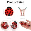 6 Pcs Cute Red Ladybug Hair Cllips, Small Claw Clips