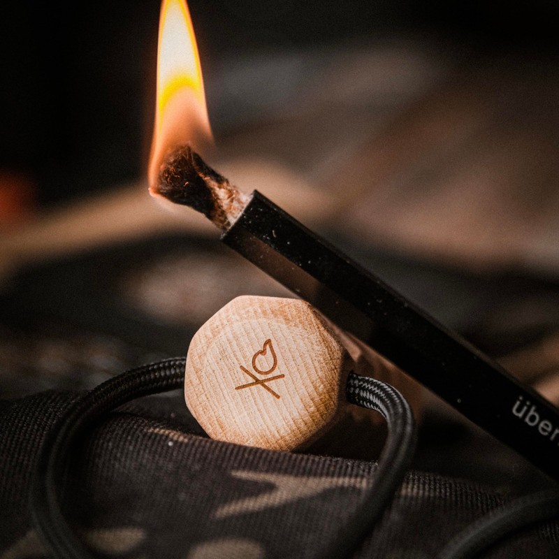 überleben Kräftig Grip Ferro Rod Fire Starter for Survival w/Multi-Tool