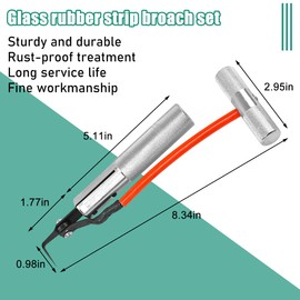 Sandfren Car Windshield Removal Tool, Vehicle Windscreen Glass Scraper Knife, Automotive Window Repair Cutter Remover Blade Replacement Accessories, Universal for SUV, Sedan, Truck