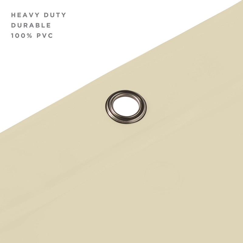 Bath Bliss Premium Shower Curtain Liner in Beige