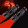 LIAISIMI 2 Pack Tactical Bright Powerful Red LED Torch Zoomable