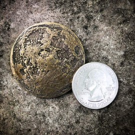 Brass Super Harvest Moon Coin - Large 1.5"